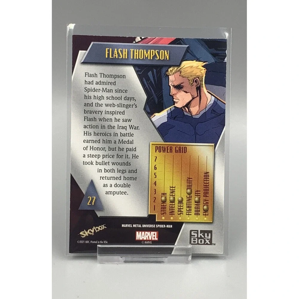 2021 Skybox Marvel‎ Spider-Man Metal Universe Flash Thompson